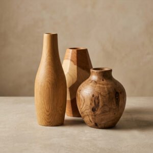 Wooden Flower vase